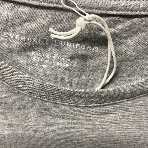 Everlane Organic Cotton Crew Uniform Heather Grey Basic T Shirt Size S - Picture 5 of 5
